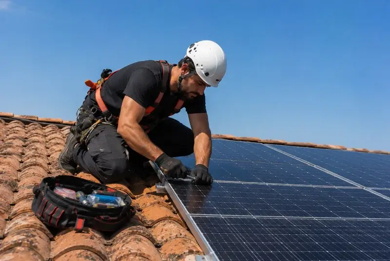 Maintenance et monitoring de panneaux solaires à Combaillaux