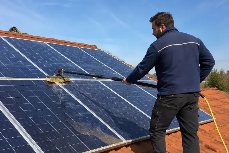 Nettoyage et entretien de panneaux solaires à Combaillaux